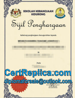 How to get a fakeSekolah Kebangsaan Kidurong diploma?